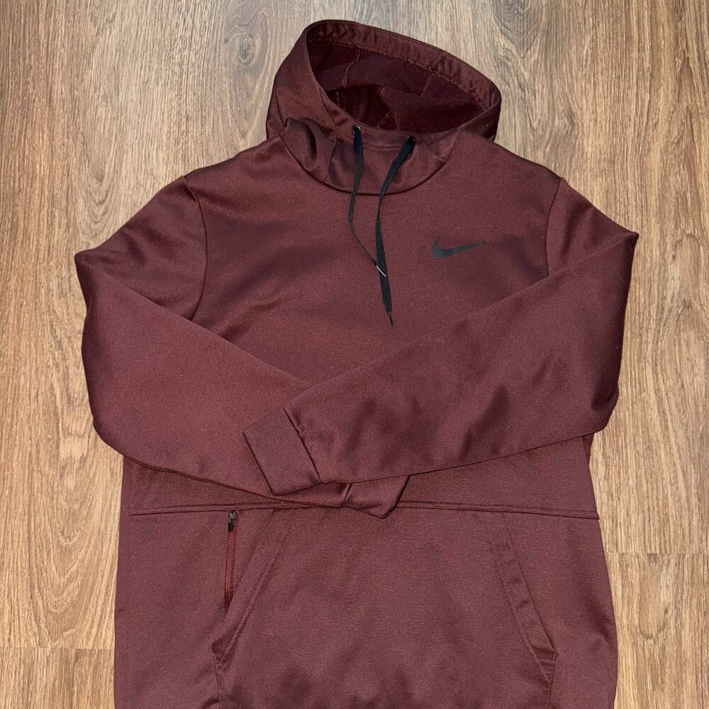 Nike Maroon Dri-Fit Hoodie (Large)